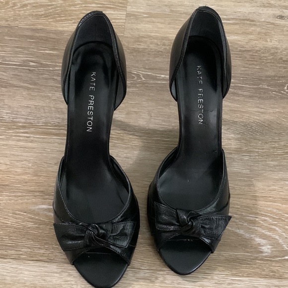 Kate Preston-Garmon Peep-Toe Heels EUC - Picture 5 of 8
